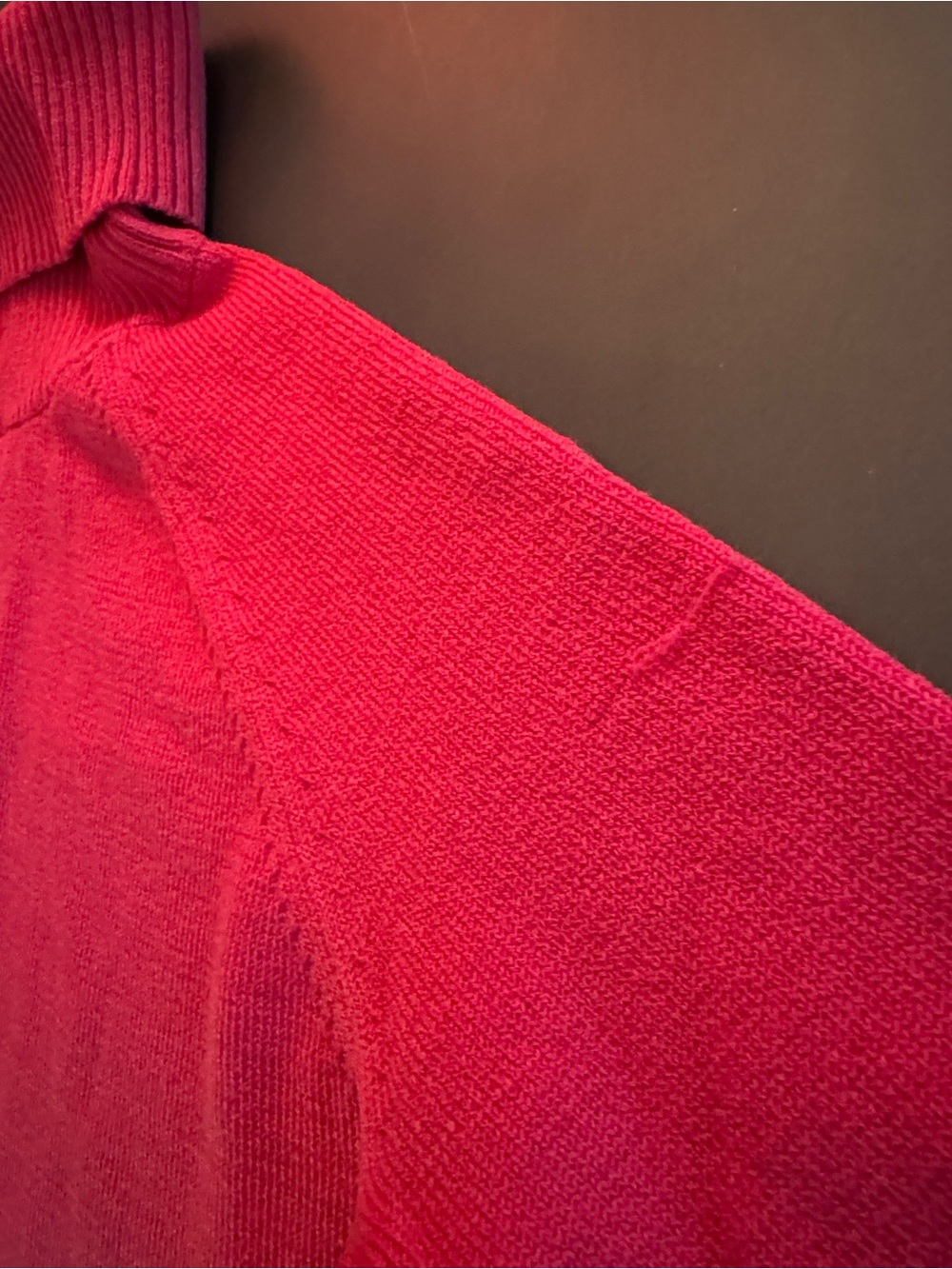 Banana Republic Women's Bright Pink Turtleneck Sweater - Picture 3 of 4